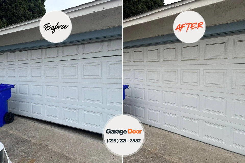 Before and after: garage door repair Port Jervis, NY